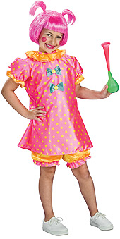 Baby Doll Clown Child Costume