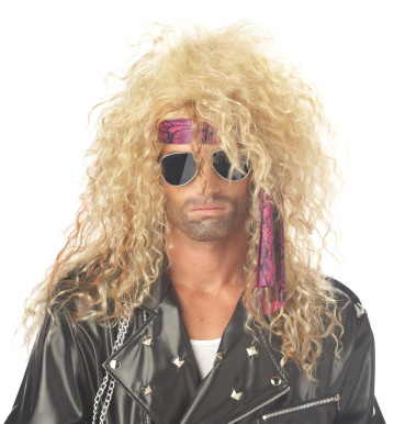 Blonde Heavy Metal Rocker Wig