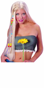 Blonde Hippy Beaded wig