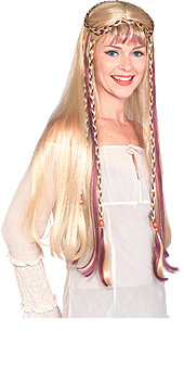 Blonde Medieval Maiden Wig