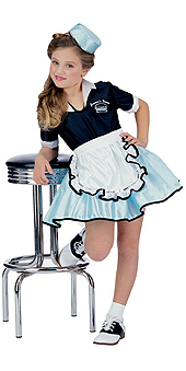 Car Hop Girl Child Costume