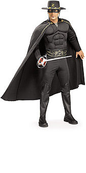 Deluxe Muscle Chest Zorro Costume