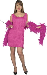 Fuchsia Fashion Flapper Costume