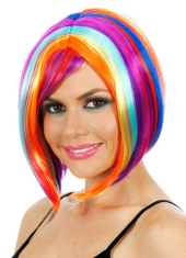 Glamour Long Bob Rainbow Wig