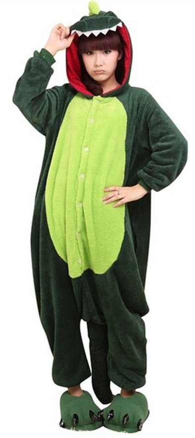 Green Dragon Onesie Adult Costume