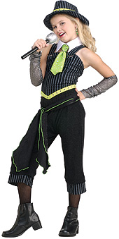 Gun Moll Gangster Girl Child Costume