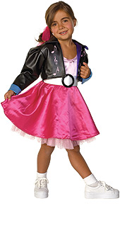 Jukebox Jill 1950s Rock n Roll Child Costume