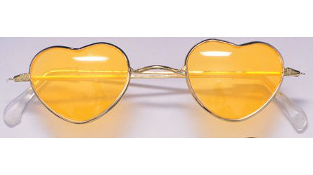 orange heart sunglasses