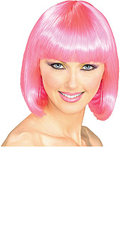 Pink Supermodel bob wig