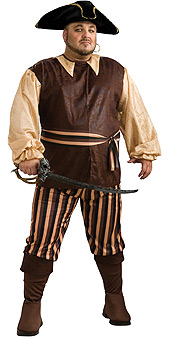 Plus Size Caribbean Pirate Costume