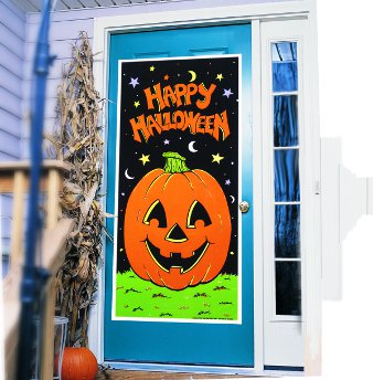 Pumpkin Door Cover