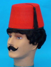 Red Fez Hat with tassel