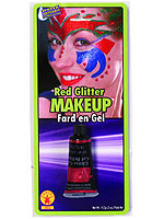 Red Glitter makeup