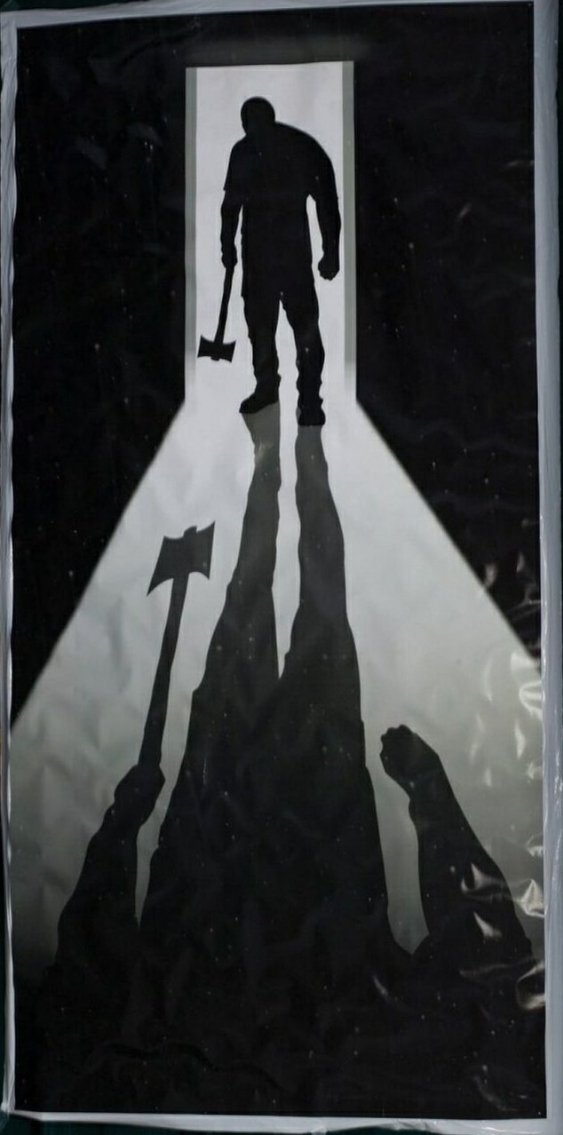 Shadow Man Door Cover