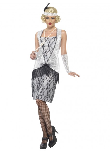 Silver Flapper Costume