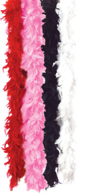 Solid Red Feather Boa