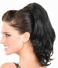 Black Wavy Pony Tail hairpiece