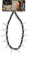 Bone and bead necklace