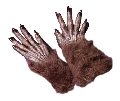 Brown Werewolf Gloves