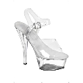 Fever Showgirl Shoes Clear