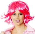 Grease Pink Bob Frenchie Wig