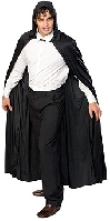 Hooded Full Length Black Cape