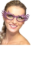Purple Glitter Glasses