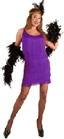 Purple Plus Size Fashion Flapper Costume