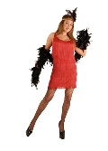 Red Plus Size Fashion Flapper Costume