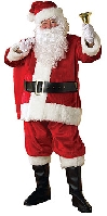 Regency Deluxe 6pce Plush Santa Suit Costume