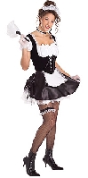 Secret Wishes Satin French Maid Costume