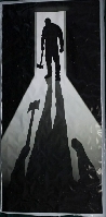 Shadow Man Door Cover