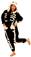 Skeleton Onesie Adult Costume
