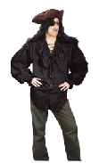 Swashbuckler Shirt Black Costume